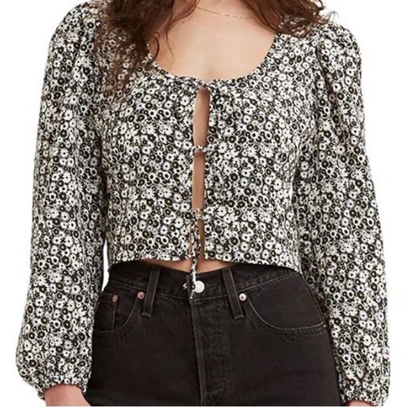 Levi’s floral blouse (S) - Picture 5 of 12